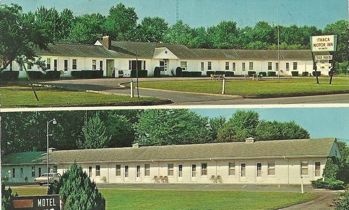 Ithaca Motel (Peters Motel) - Vintage Postcard (newer photo)
